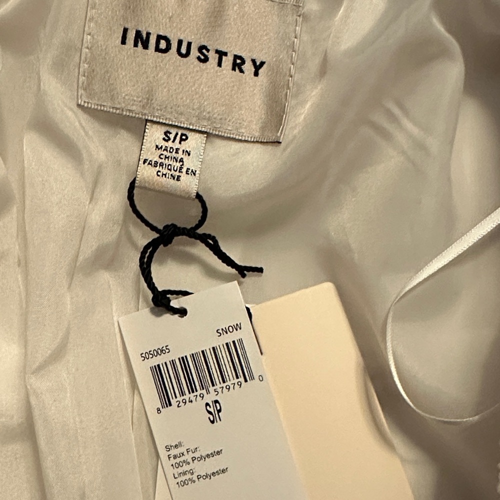 Industry Women's White Faux Fur Coat